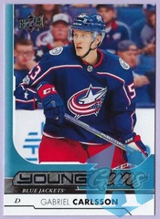 2017-18 UD Hockey Series 1 Young Guns #215 Gabriel Carlsson